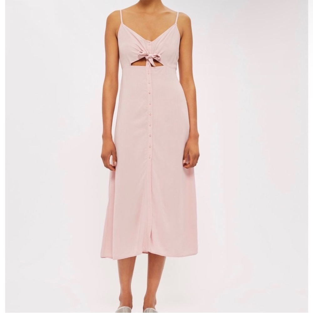 Topshop midi dress with cut out